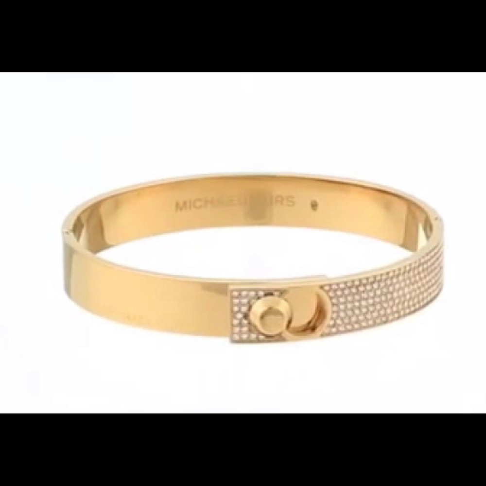 Michael Kors Astor Gold Pave Gold Bangle